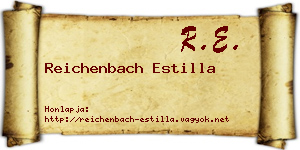 Reichenbach Estilla névjegykártya